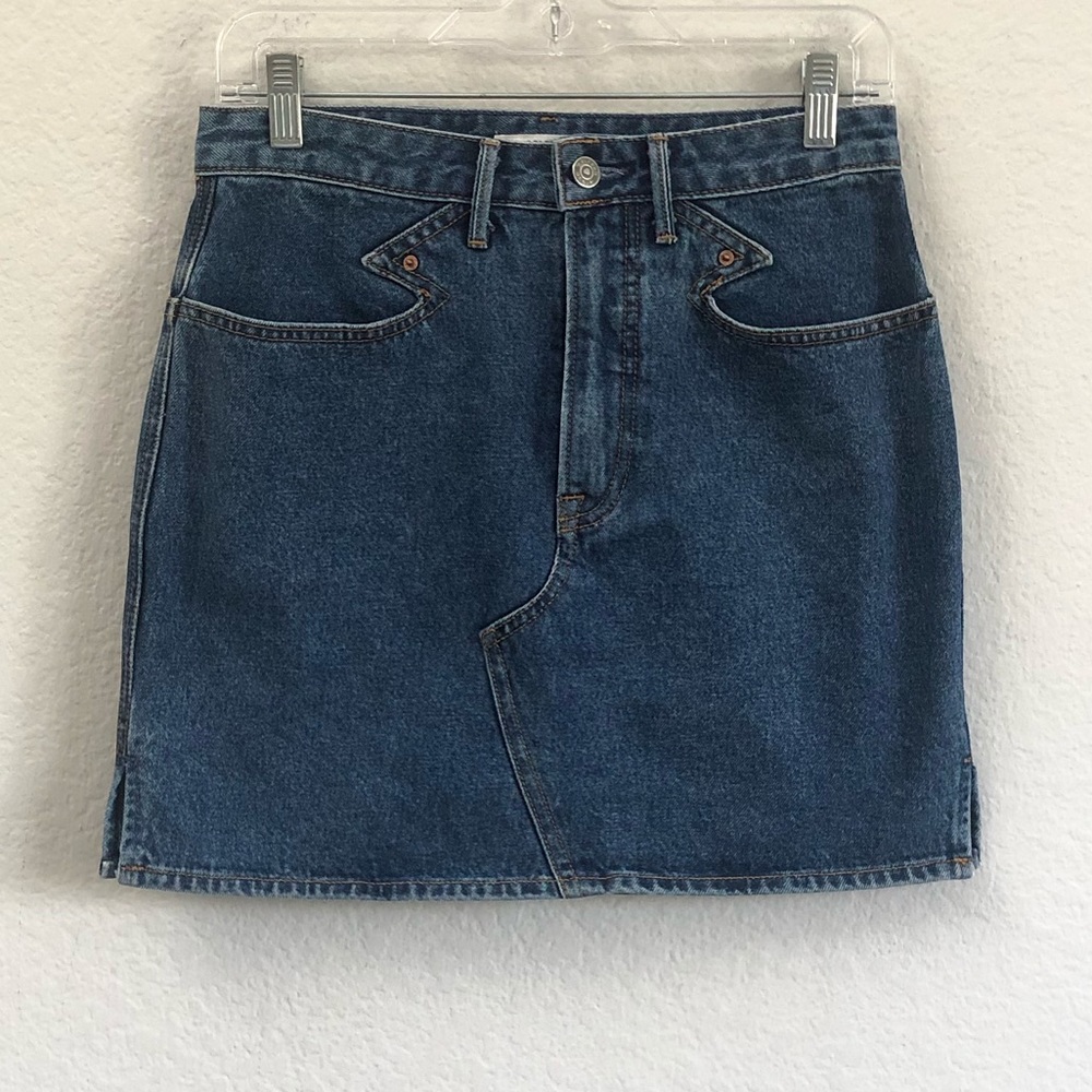 GRLFRND Odette Denim Mini Skirt Size 27 - Picture 3 of 6